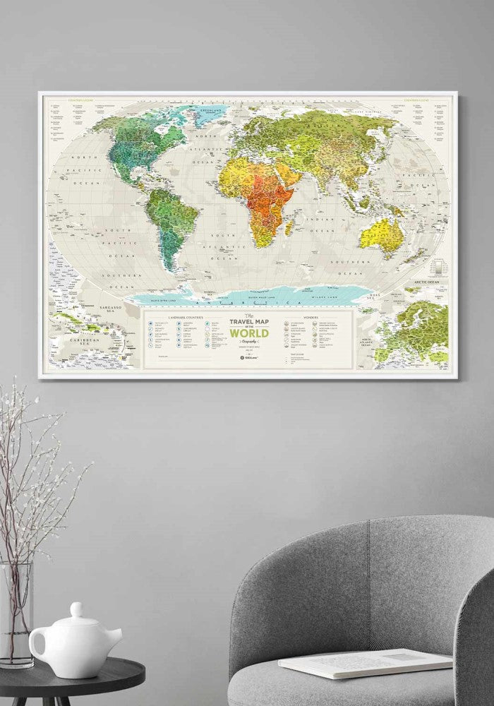 Heimskort - Travel Map Geograghy World