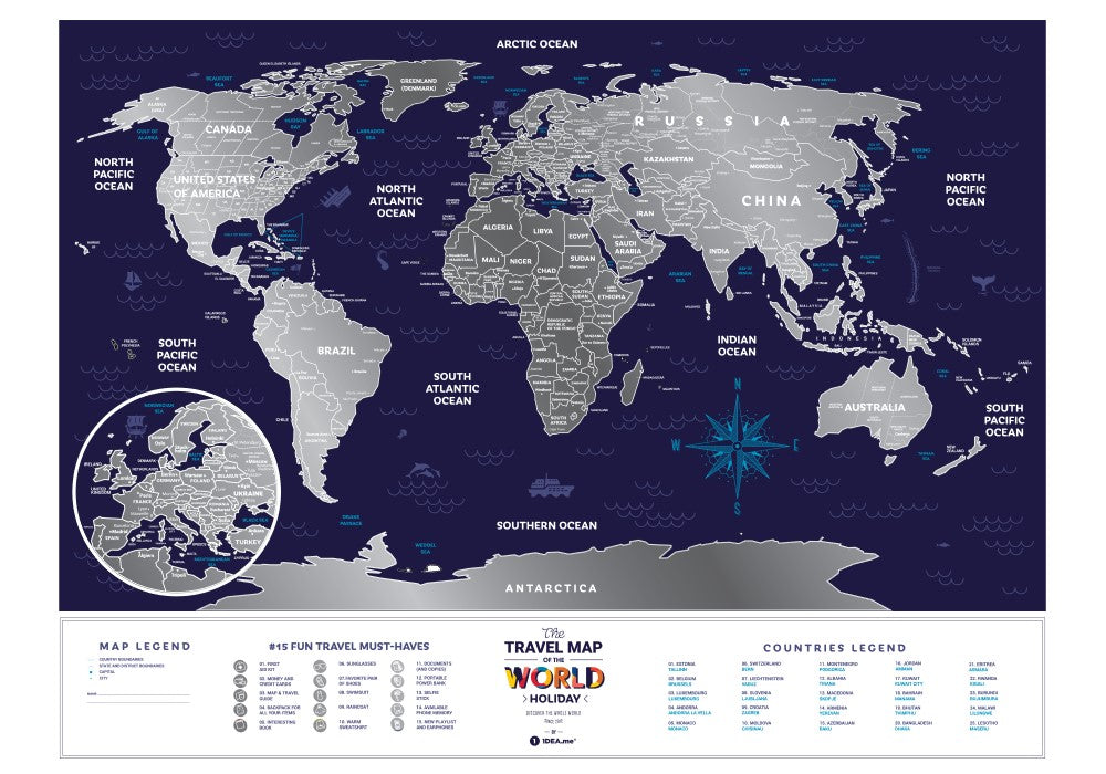 Heimskort - Travel Map Holiday World
