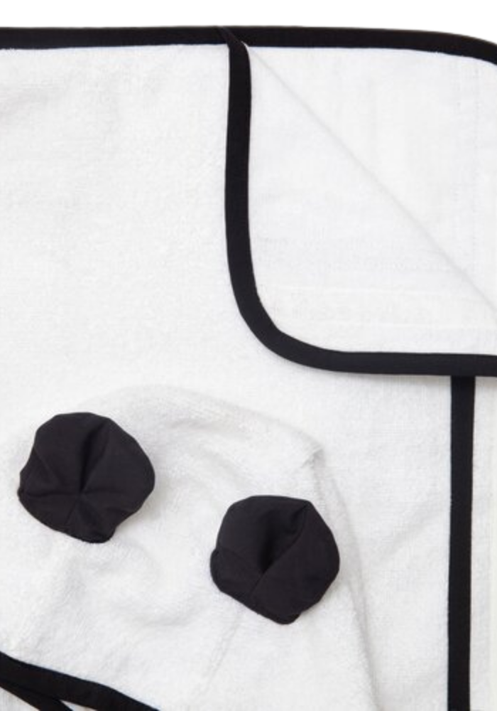 Panda - Poncho handklæði með hettu