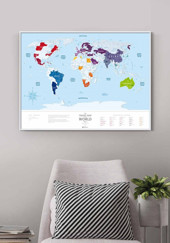 Heimskort - Travel Map Silver World