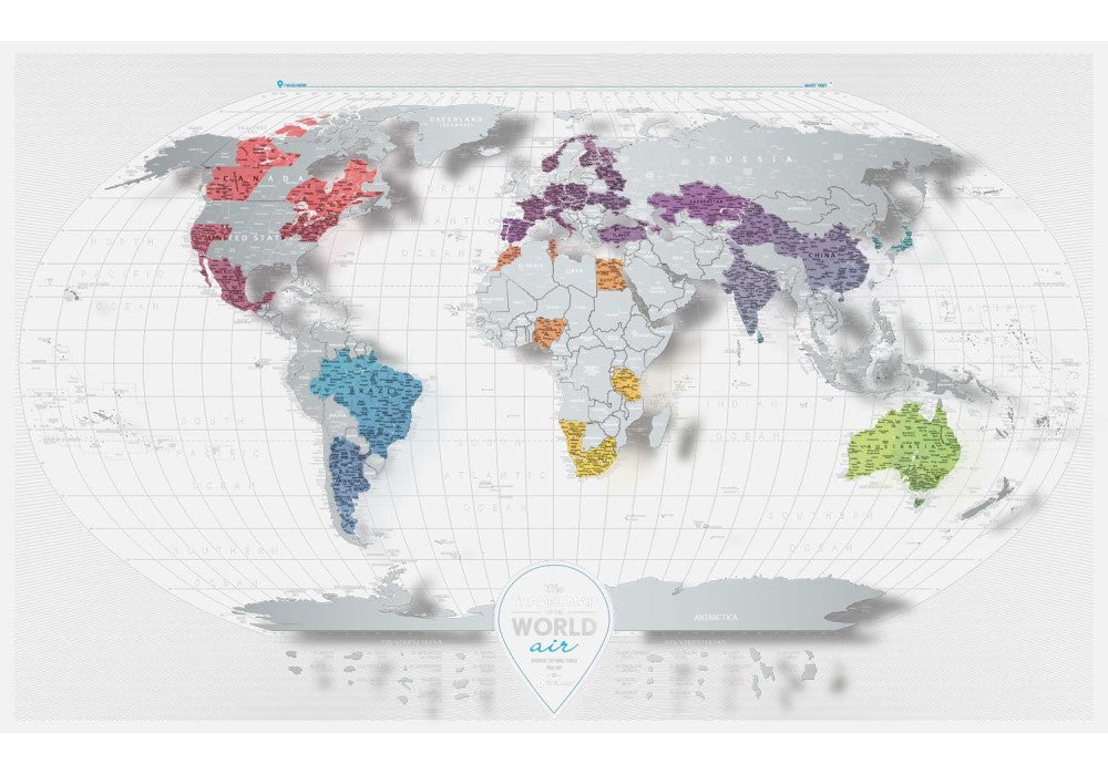 Heimskort - Travel Map Air World