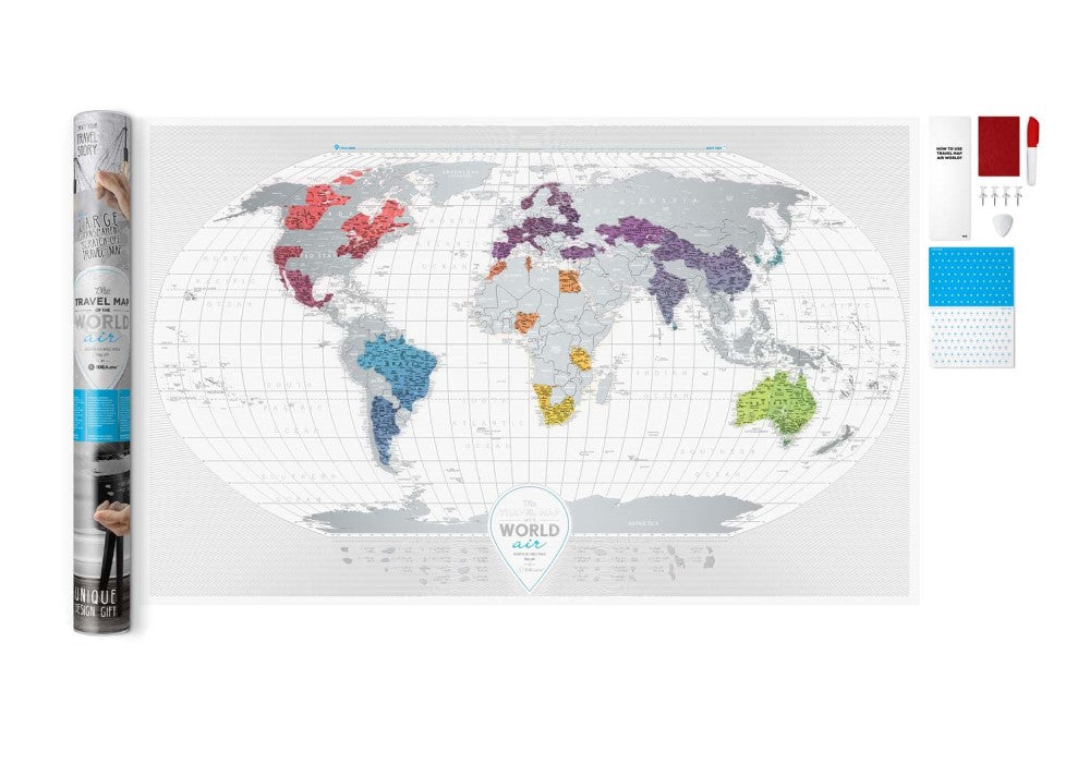 Heimskort - Travel Map Air World